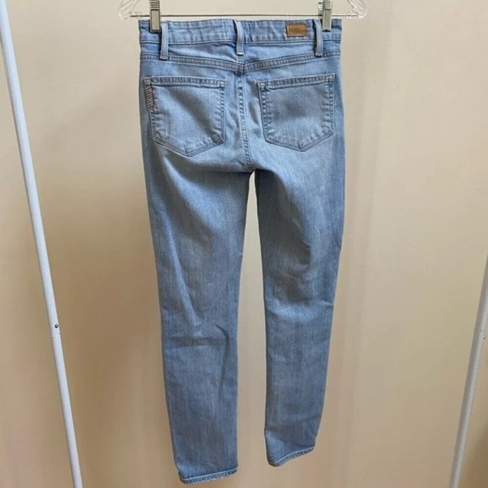 Paige Skyline Ankle Peg jeans size 25 light wash, skinny/tapered cropped jeans